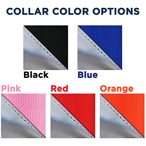 Reflective Personalized Collar: Custom Embroidered for Large Dogs