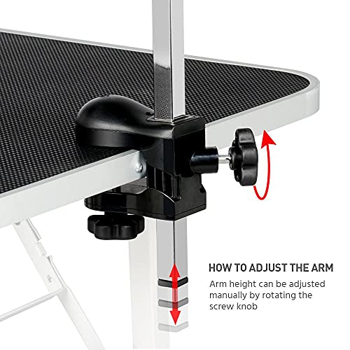 36'' Dog Grooming Table with Adjustable Arm