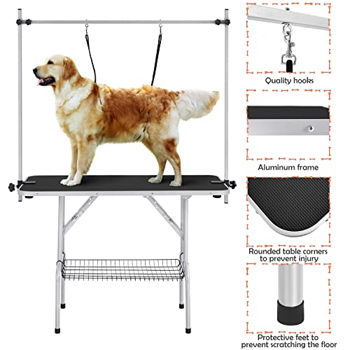 Adjustable 46'' Grooming Table for Large Dogs