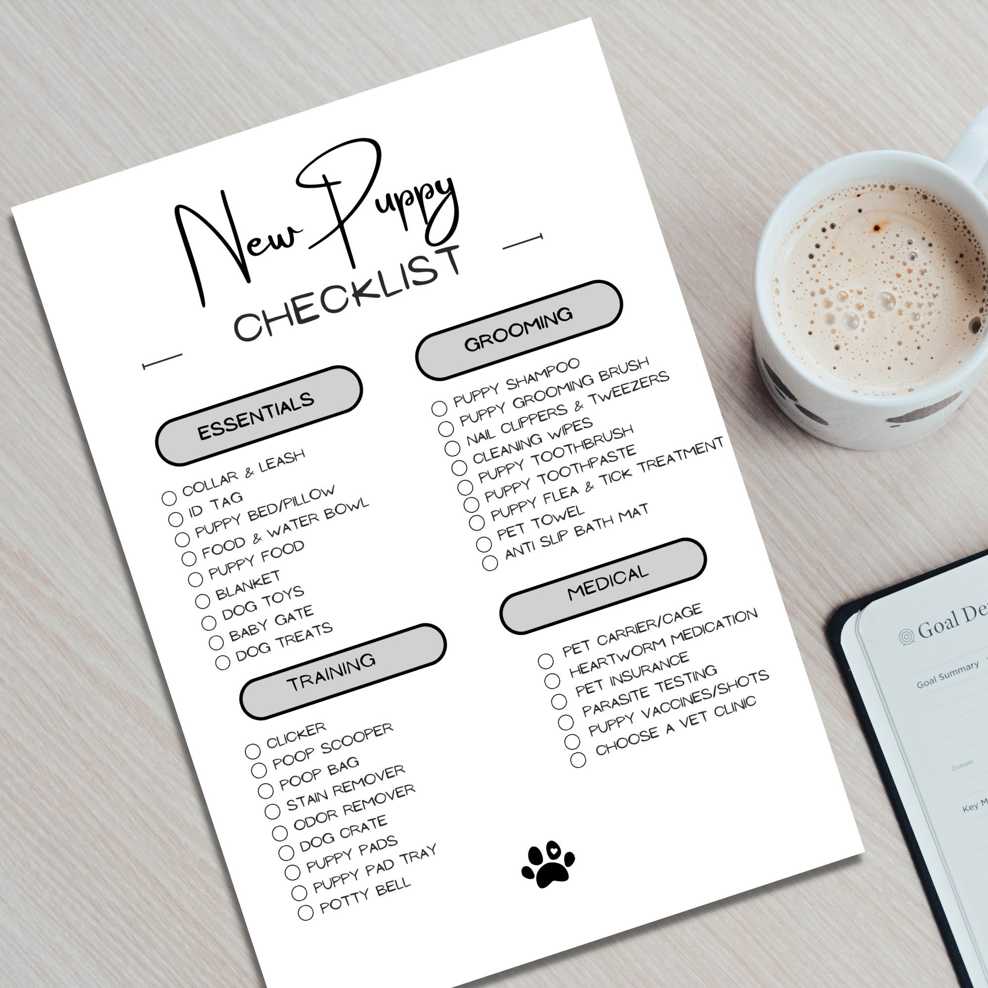 Dog Mom must-haves - Puppy & Pet Care Planner