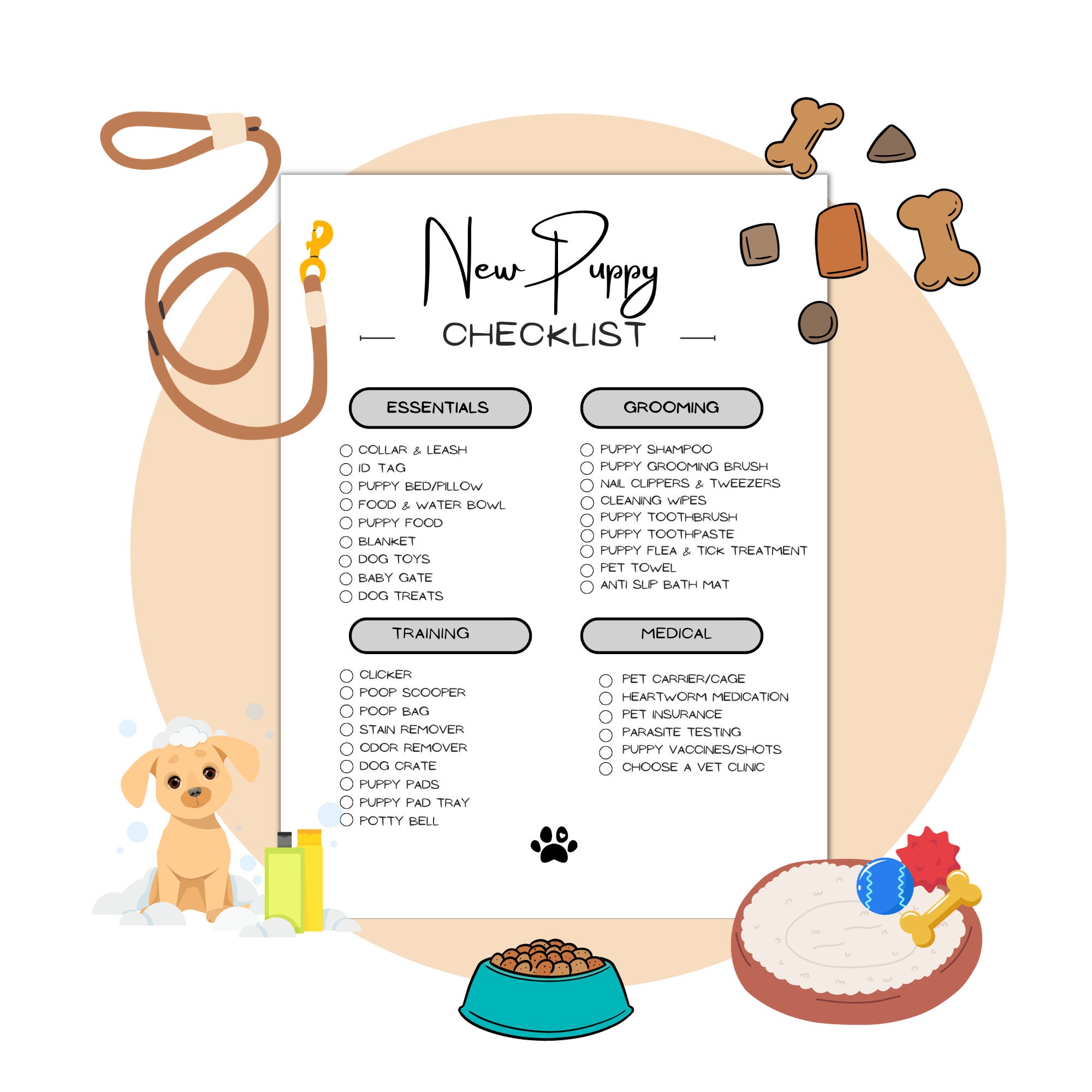 Dog Mom must-haves - Puppy & Pet Care Planner