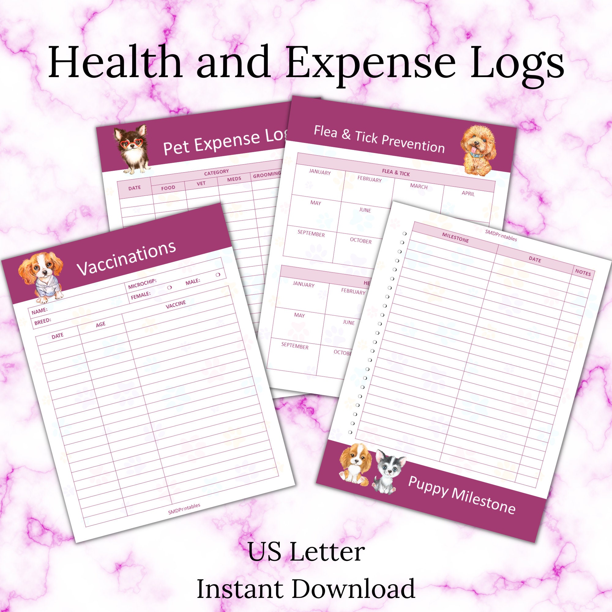 Printable Dog Care and Training Planner