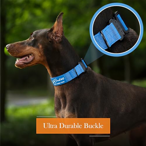 Customizable Tactical Dog Collar for Medium to Large Breeds