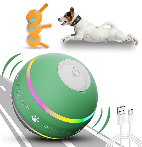 Interactive Dog Toys: Active Rolling Tennis Ball for Dogs