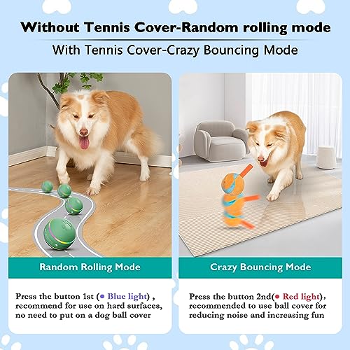 Interactive Dog Toys: Active Rolling Tennis Ball for Dogs
