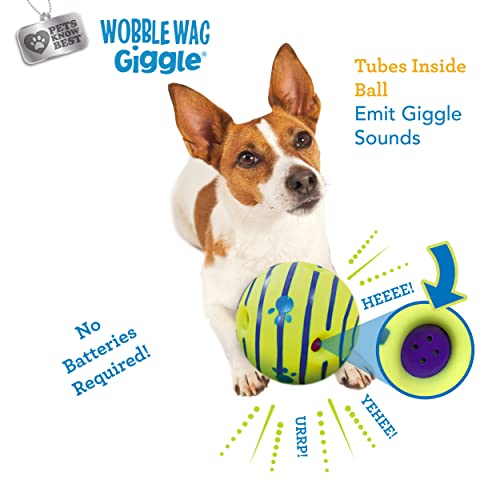 Wobble Wag Giggle Ball - Fun Interactive Pet Toy