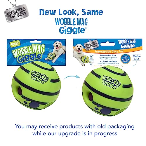 Wobble Wag Giggle Ball - Fun Interactive Pet Toy