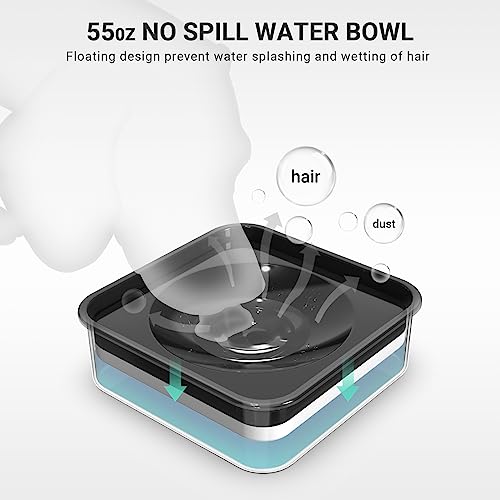Upgraded KungFuPet 2-in-1 Dog Bowls Stand