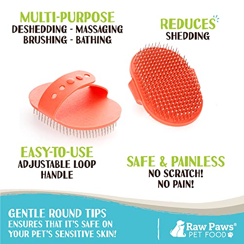 Rubber Tipped Dog Grooming Brush for Shedding