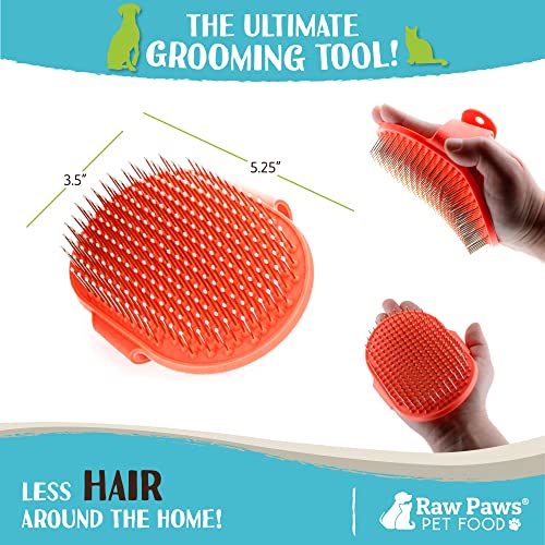 Rubber Tipped Dog Grooming Brush for Shedding