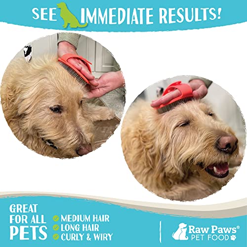 Rubber Tipped Dog Grooming Brush for Shedding