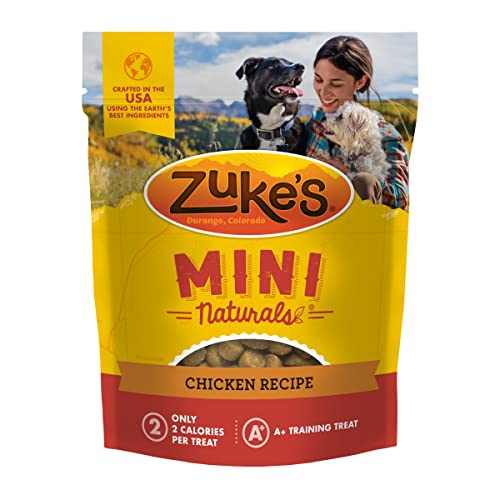 Chicken recipe dog training treats: Zuke's Mini Naturals