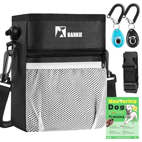 BARKIE Dog Treat Pouch with Pet Training Clickers