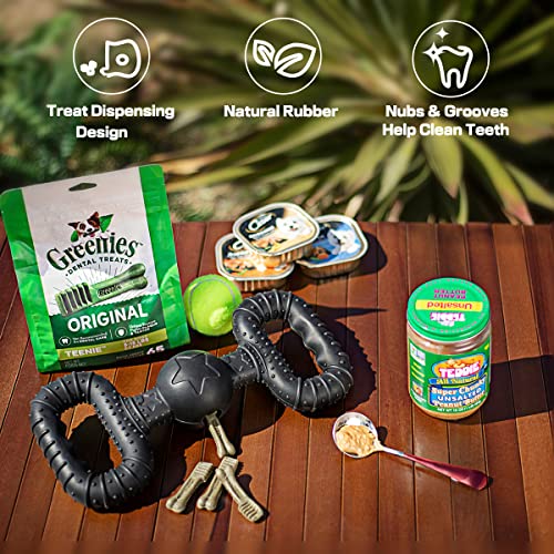 Durable BiteKing Rubber Dog Toy for Aggressive Chewers