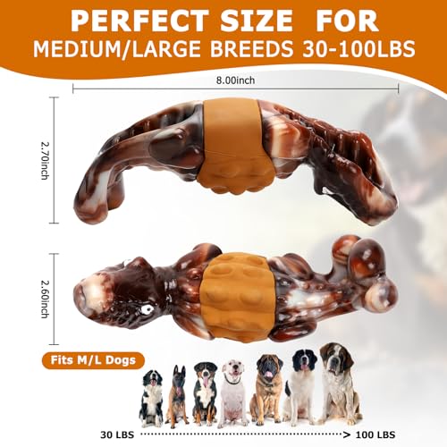 Bacon Flavor Tough Dog Chew Toy with Interactive Fun