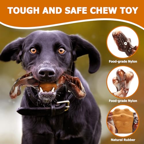 Bacon Flavor Tough Dog Chew Toy with Interactive Fun