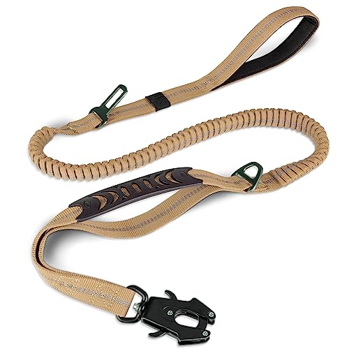 Tactical Bungee Dog Leash with Dual Handles