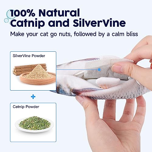 Interactive Flopping Fish Cat Toy for Dogs, 10.5