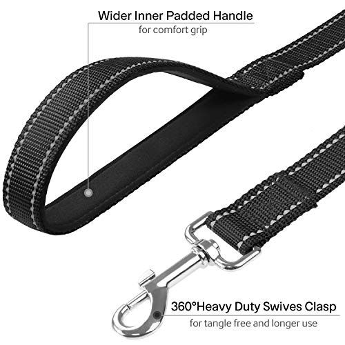 Reflective 6FT Dog Leash with Padded Handle