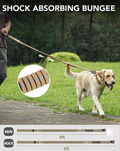 Tactical Bungee Dog Leash with Dual Handles