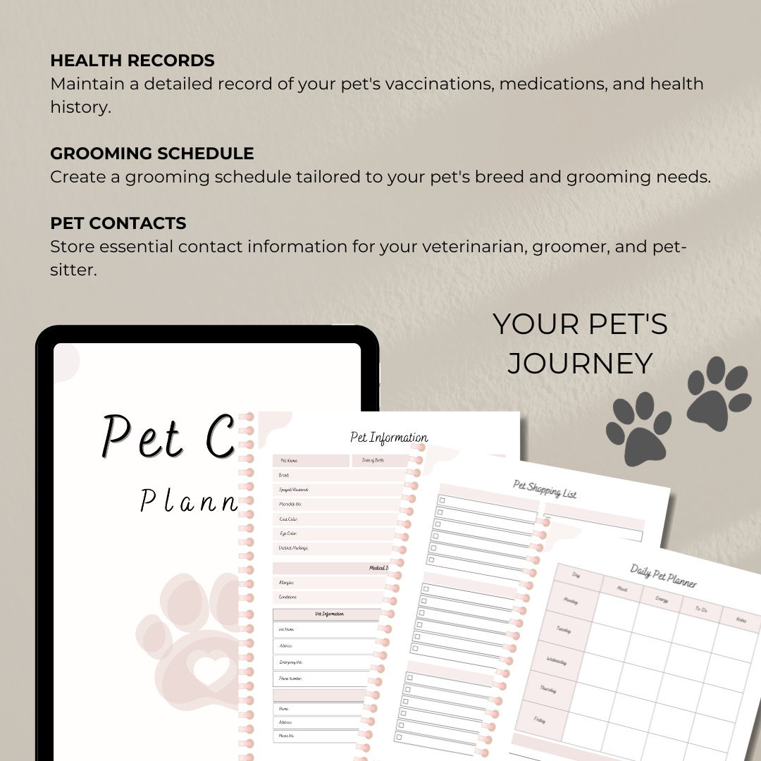 Pet Care Planner for Your Four-Legged Bestie