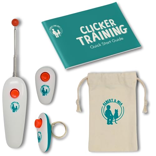 Cat Training Kit - Clicker, Stick, Pouch, Guide