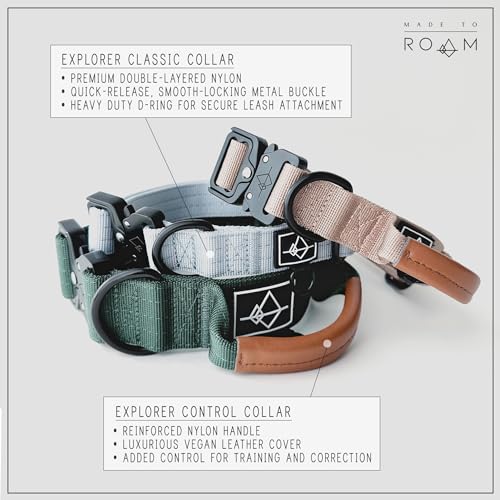ROAM Premium Adjustable Dog Collar - Heavy Duty