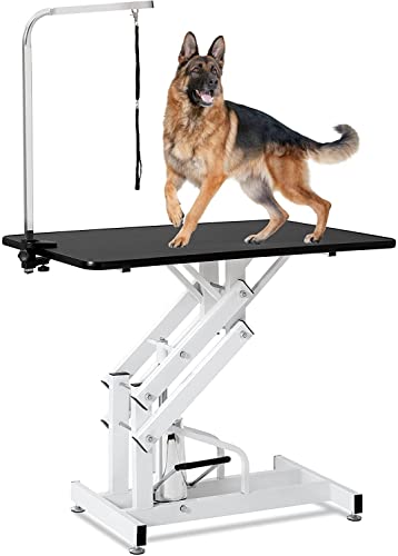 Adjustable Hydraulic Dog Grooming Table for Small/Large Dogs
