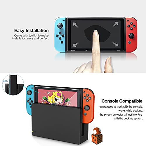 iVoler 3-Pack Nintendo Switch Tempered Glass Screen Protector