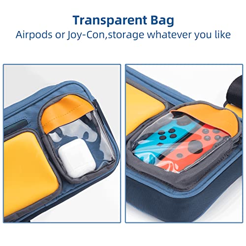 Geekshare Nintendo Switch Travel Messenger Bag (Blue/Yellow)
