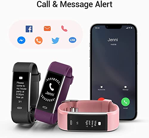 Waterproof Heart Rate Fitness Tracker for Women/Men