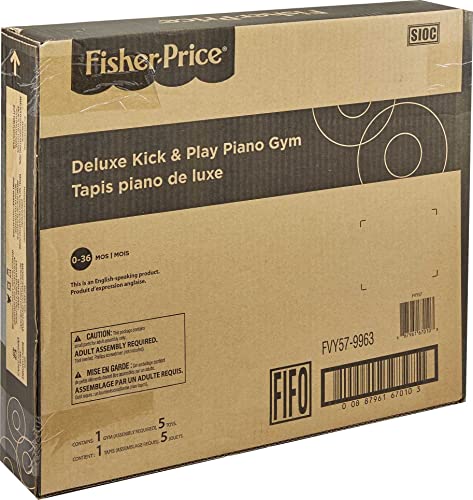 Fisher-Price Deluxe Kick & Play Piano Gym FVY57