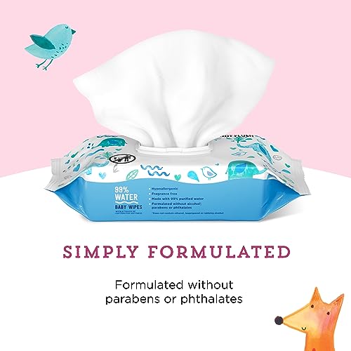 Mama Bear Hypoallergenic Baby Wipes, Fragrance-Free (6pk)