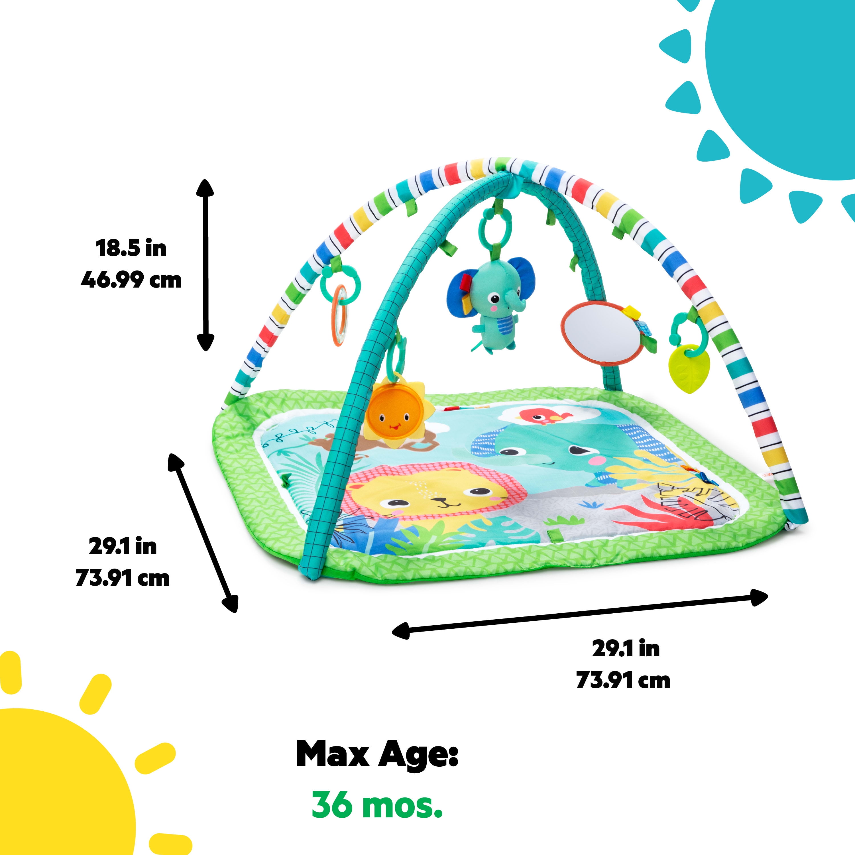 Wild Wiggles Baby Activity Gym and Play Mat