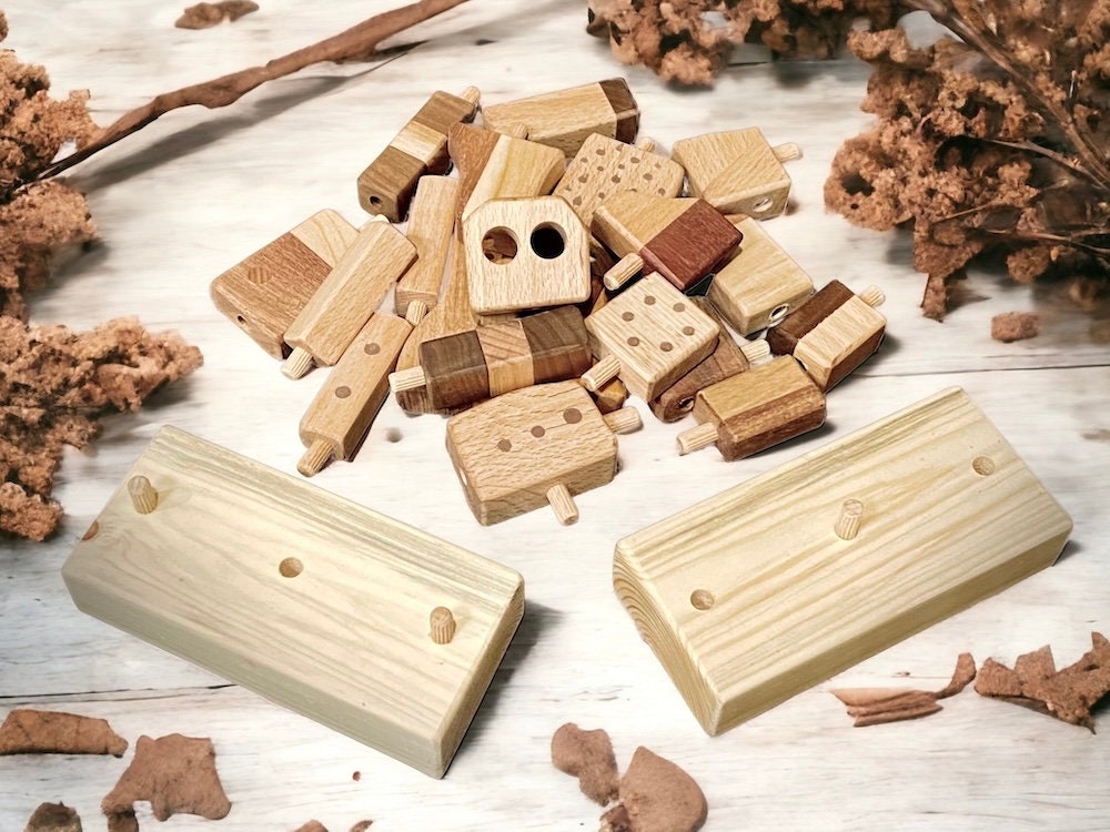 Handmade Educational Wooden Block Set
