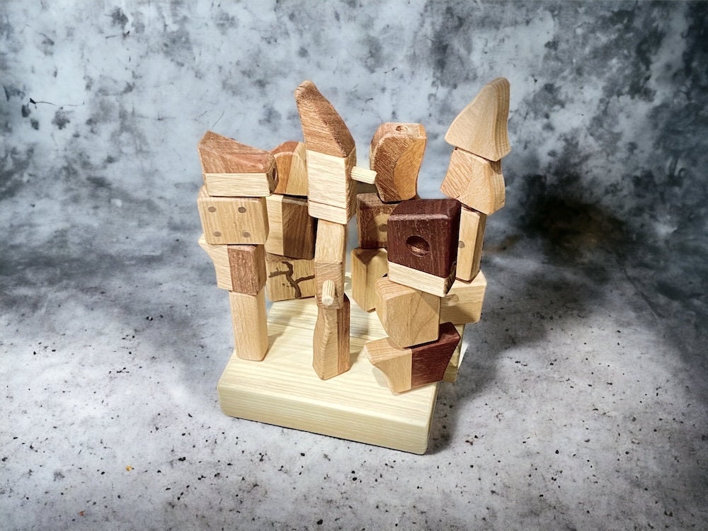 Handmade Educational Wooden Block Set