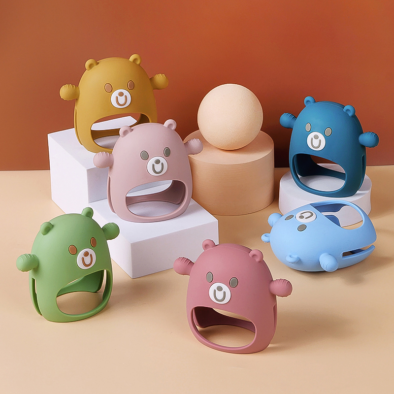 Silicone Teether & Stacking Toy Set for Babies