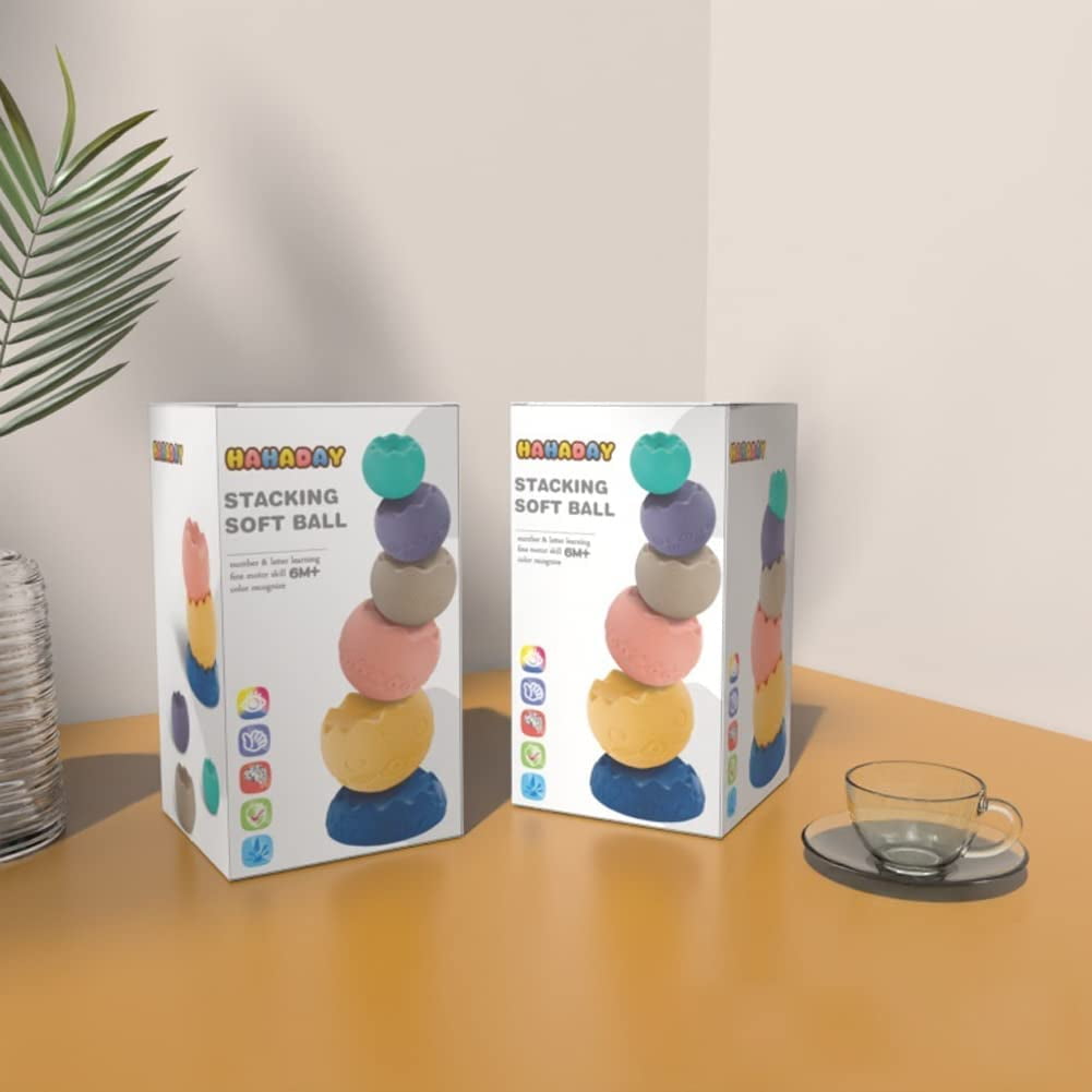 Montessori Stacking Balls - 6pcs