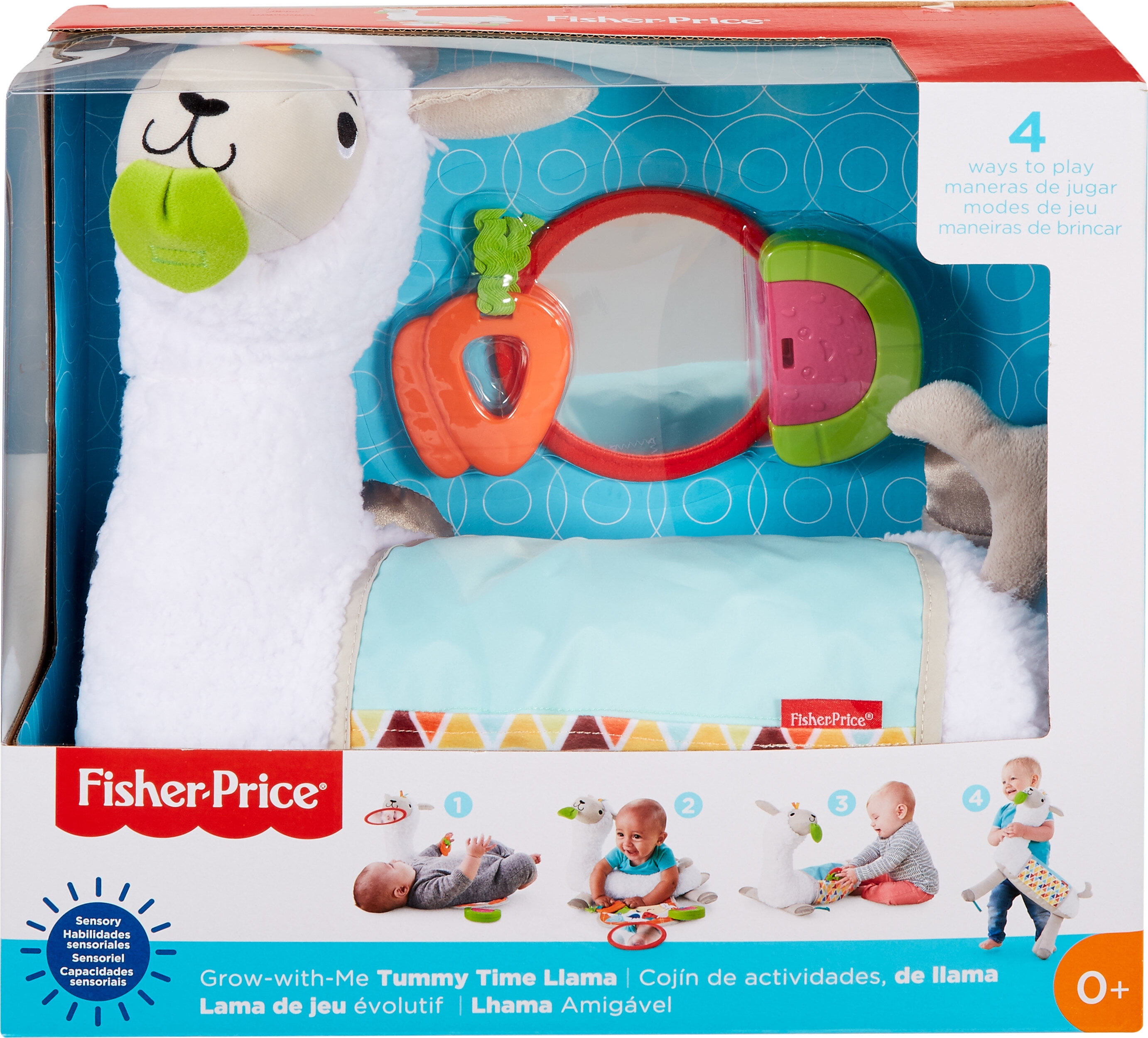 Fisher-Price Llama Tummy Time Wedge & Toys