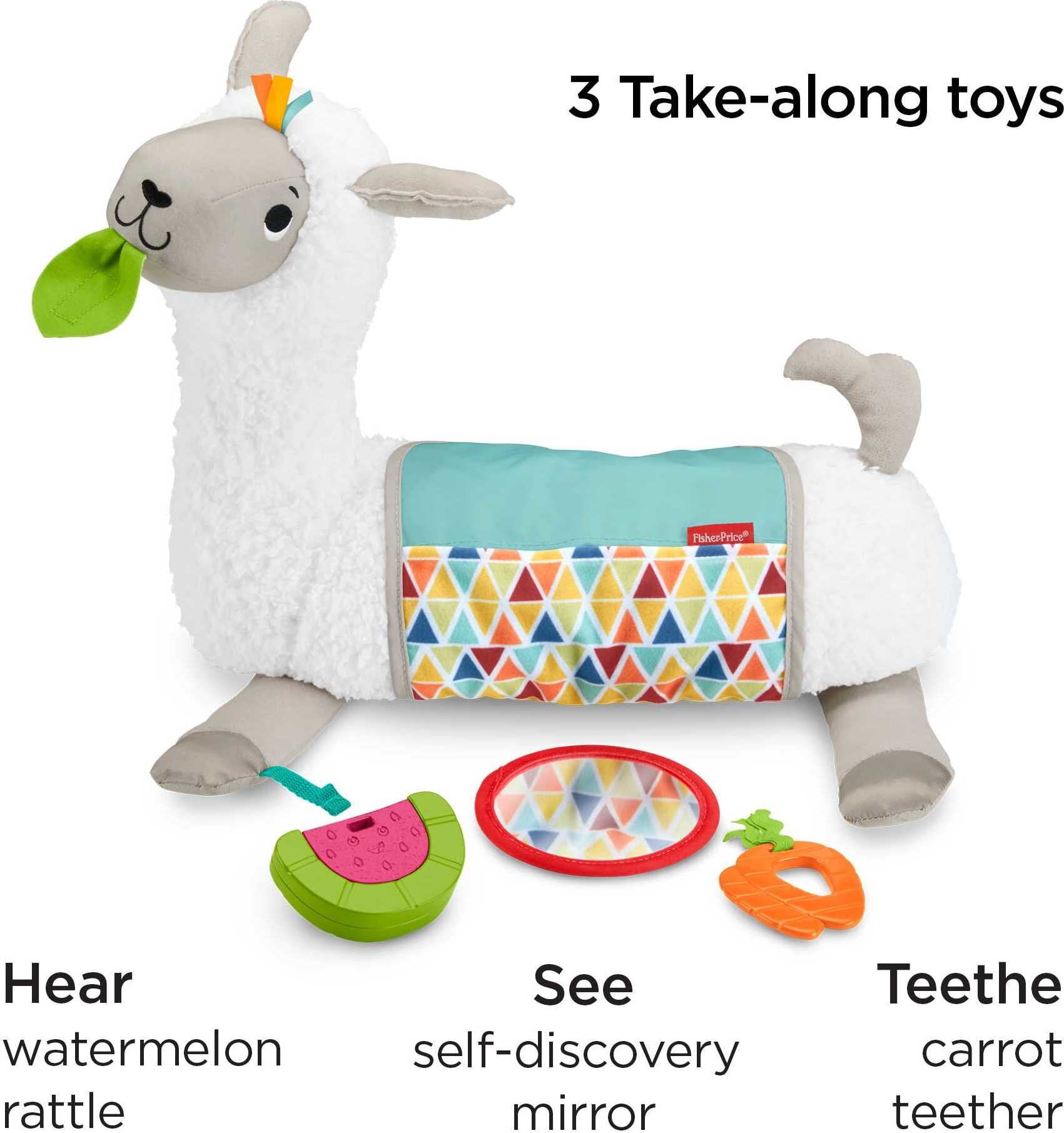 Fisher-Price Llama Tummy Time Wedge & Toys
