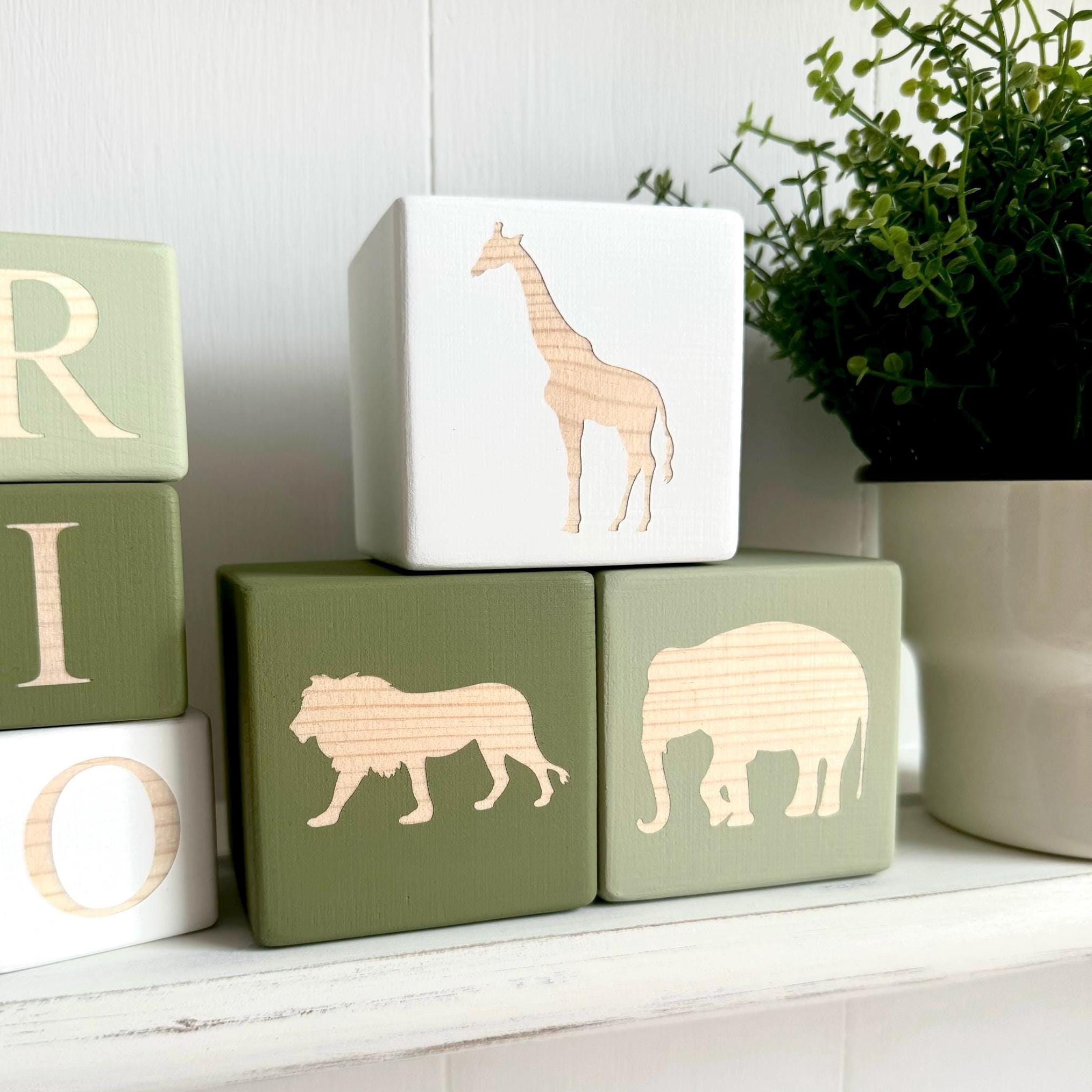 Jungle Safari Animal Building Blocks for Baby’s Nursery