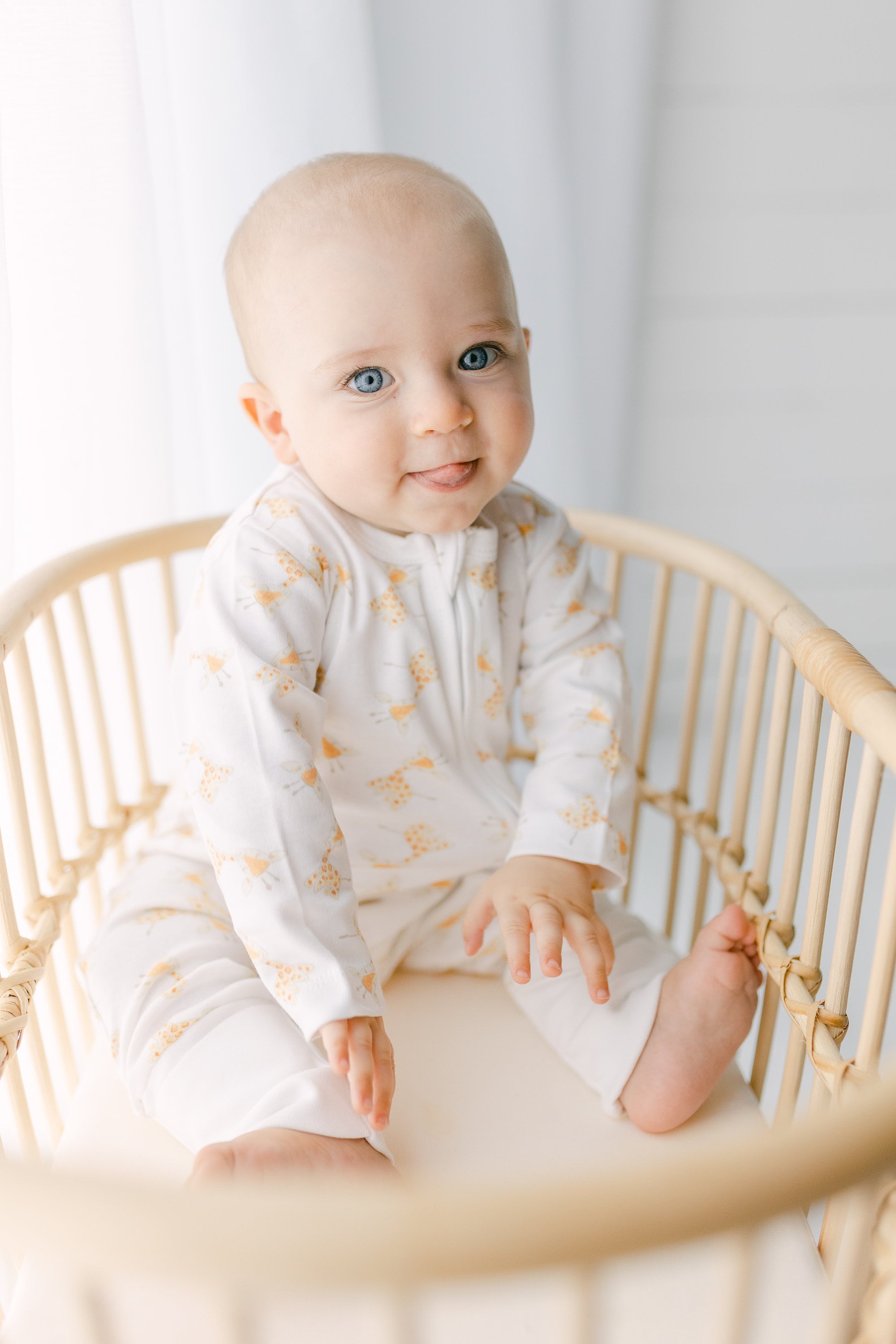 Organic Giraffe Baby Pajama Set