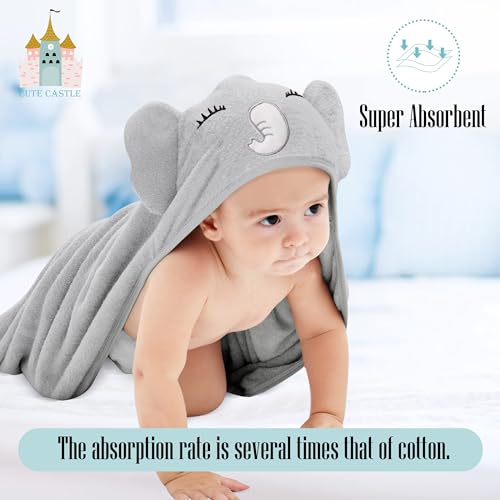 Bamboo Hooded Baby Towel and Washcloth Set