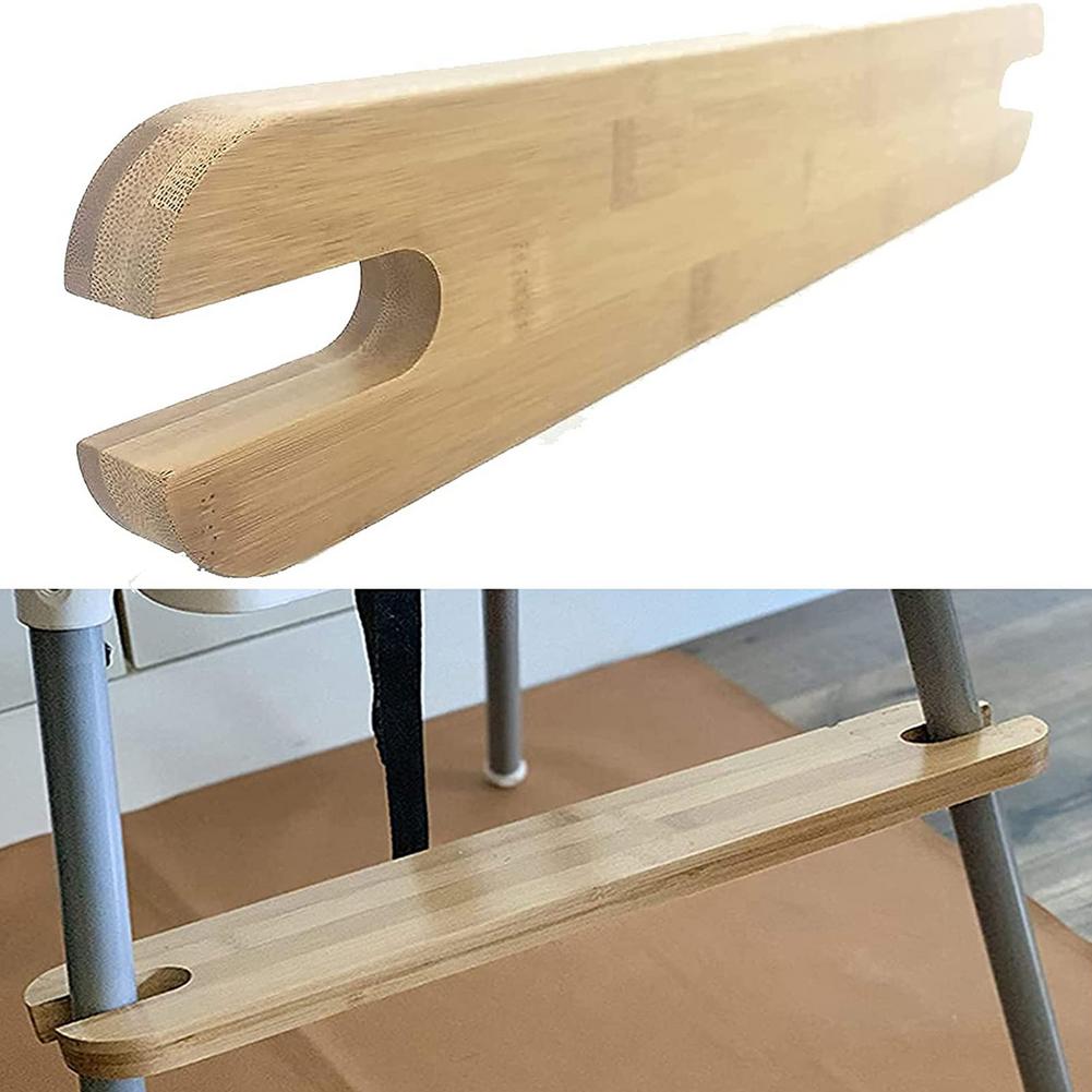 Bamboo High Chair Footrest with Rubber Ring