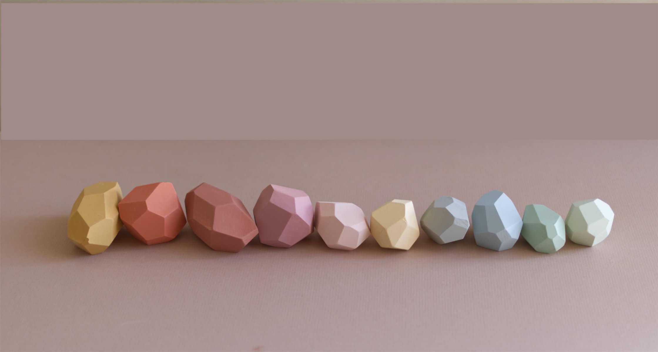 Montessori Balancing Stones - Set of 10