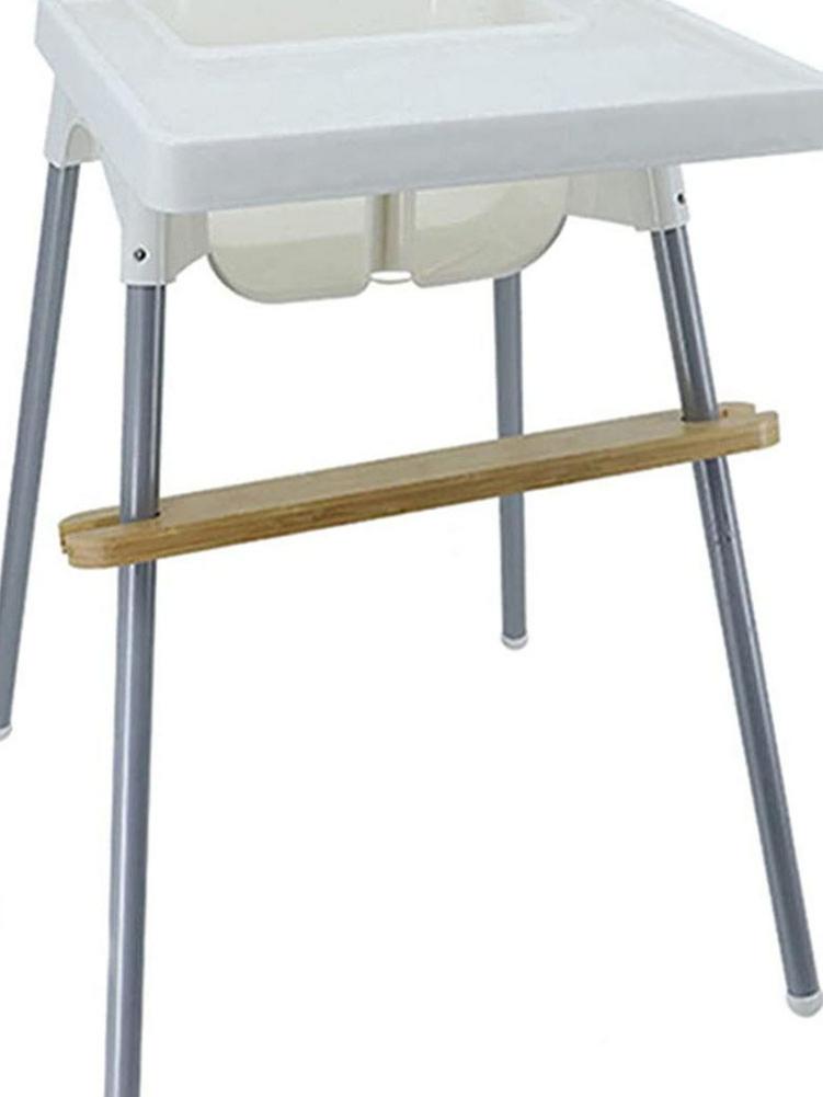 Bamboo High Chair Footrest with Rubber Ring