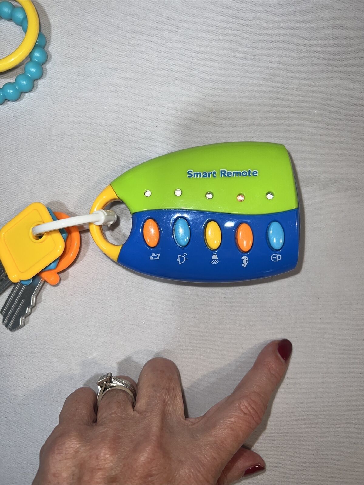 6pc Baby Rattle and Teether Set (Blue)