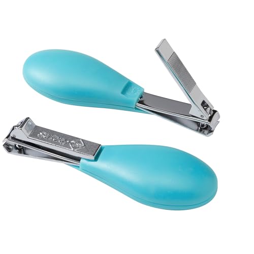 Fold-Up Nail Clipper, Arctic Blue, 2-Pack
