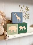 Jungle Safari Baby Blocks - Elephant Theme