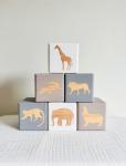 Jungle Safari Baby Blocks - Elephant Theme